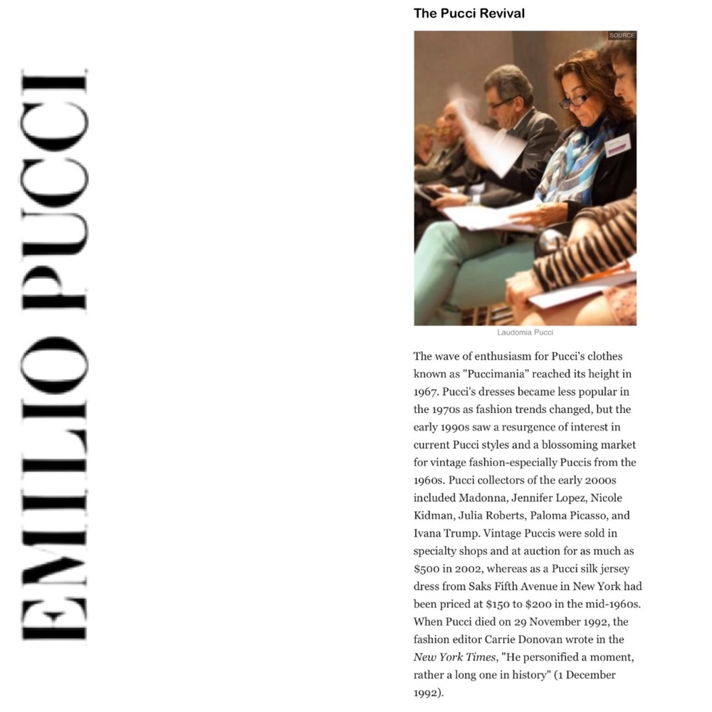 Emilio Pucci-U.S. Educated, History Of, Italy’s ⭐️ - Picture 11 of 13